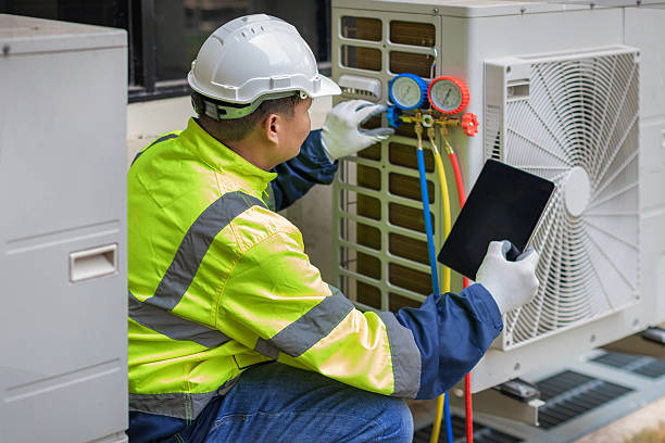 Professional Hvac technician working in Dobson, NC